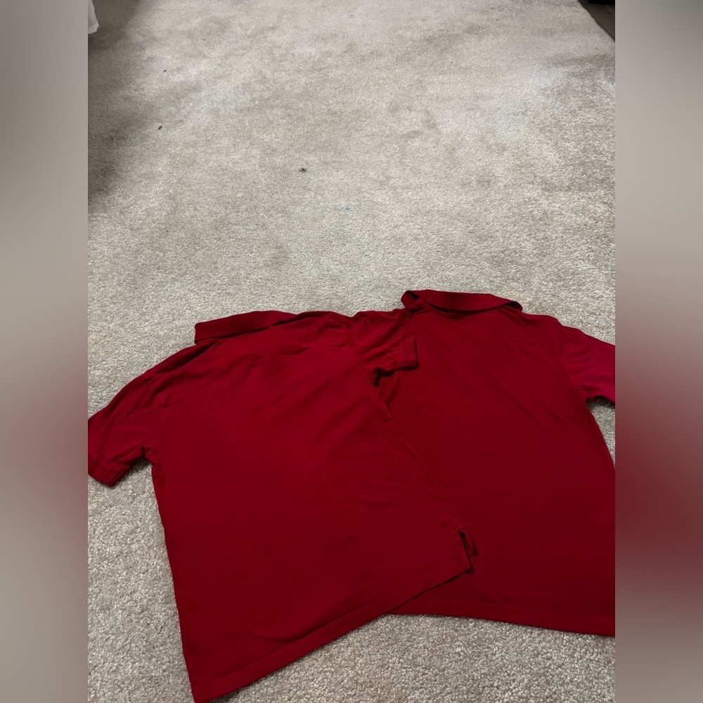 Preowned red boys polos (2). Size 7/8 - Picture 5 of 5
